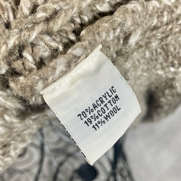 Kenneth Cole tan knit shirt sleeve button up cardigan size XS - Picture 6 of 8